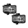 Recon 17-C F250/F350/F450 SD SIDE MIRROR LENSES(2 PC SET)W/WHITE LED RLS/AMB 264245WHCLX